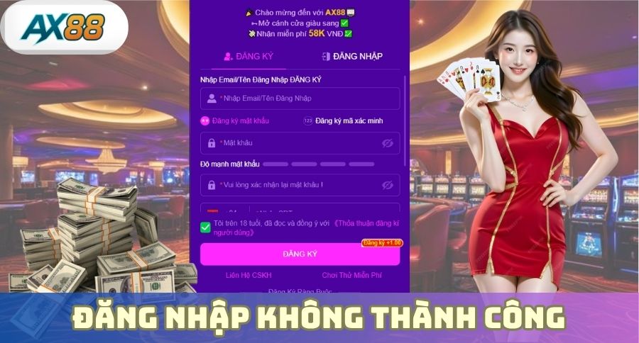 Đăng nhập không thành công